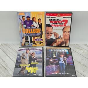 Martin Lawrence Comedy Movie Dvd Bundle | Blue Streak | College Road Trip & More